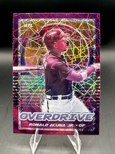2021 Panini Chronicles - Overdrive Ronald Acuña Jr. #20 Pink Pulsar