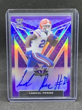 2020 Leaf Valiant LAMICAL PERINE Purple Prismatic Auto RC 18/20 Jets RB
