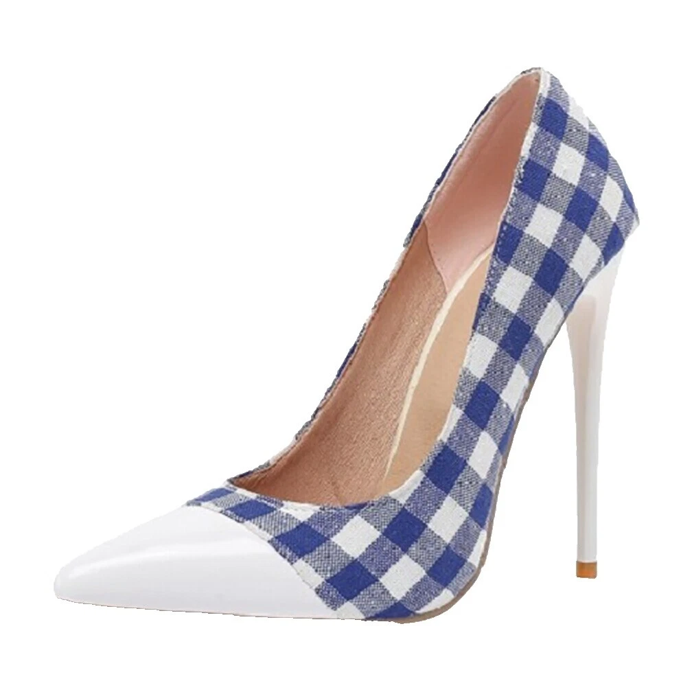 Tacones De Cuadros para Mujeres