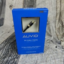 S-video Cable 6 Feet Long Black For VCR DVD TV Auvio S-Video 6' 1.82m Cable