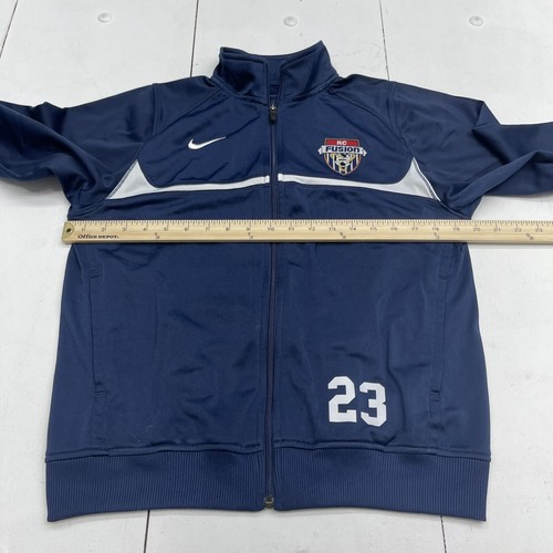 Nike Blue KC Fushion 23 Full Zip Jacket Youth Kids Size Large - Picture 7 of 8