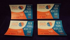 4 CONSECUTIVE ~1964 1965 NEW YORK WORLDS FAIR TICKETS CHILD on The Hot Collector
