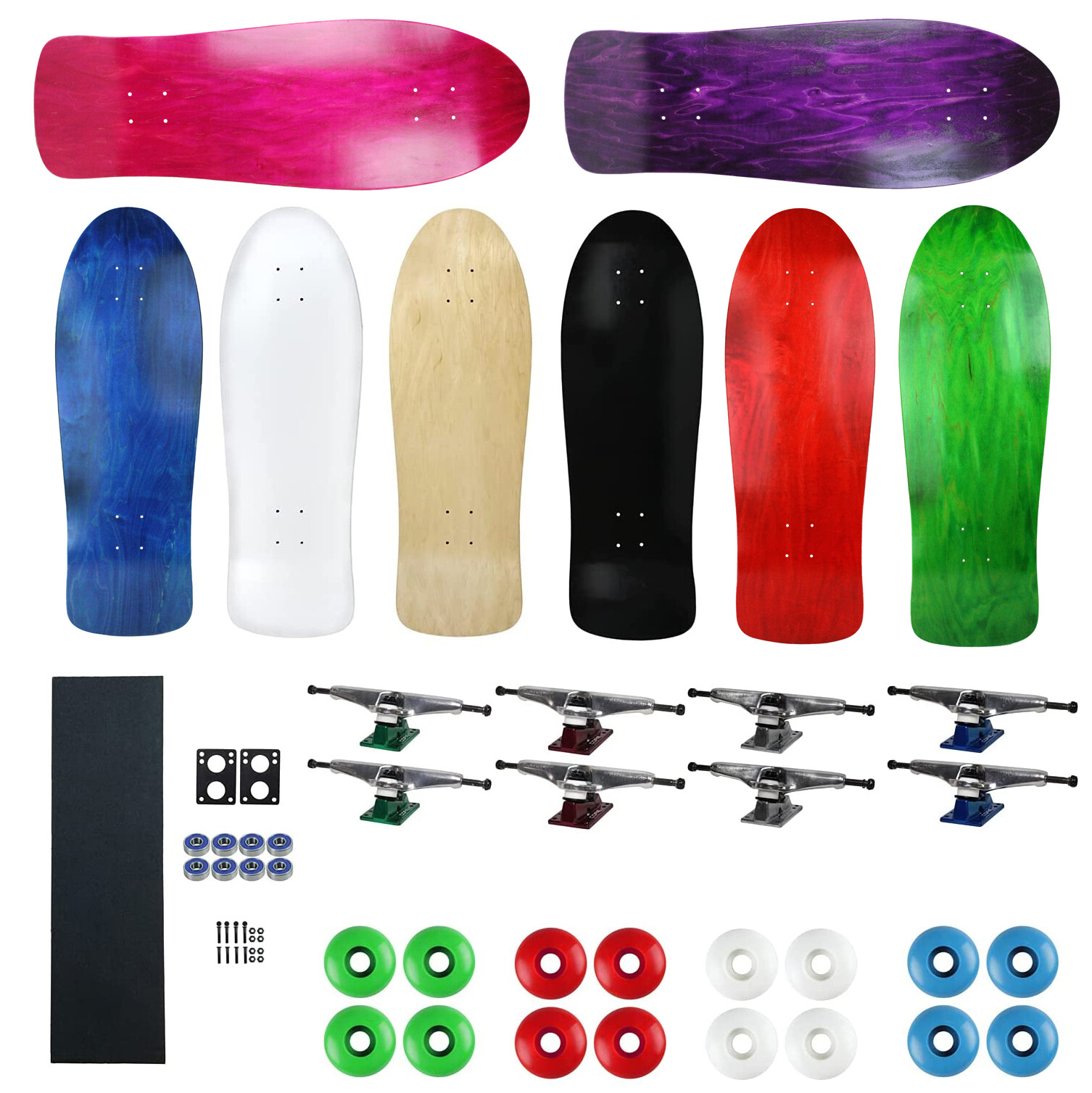 Moose Old School 80's Skateboard Complete 30" Customizer wit