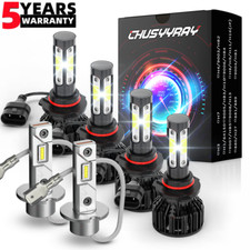 6X 6000K Headlight Hi/Lo Beam + Fog Light Bulbs Kit For Acura NSX 1991-1993