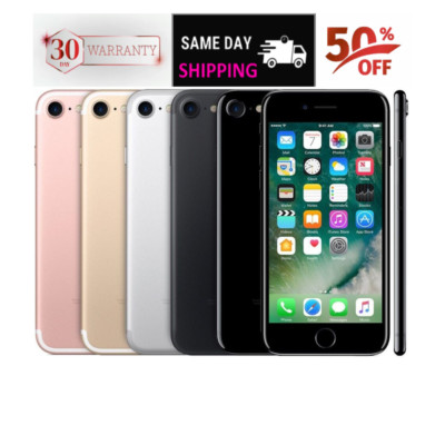 Apple iPhone 7 -32GB 128GB- Red/Black/Rose Gold Unlocked Verizon At&t 4G WiFi
