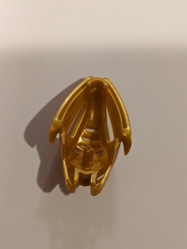 Lego Bionicle Kanohi Mask Pearl Gold Kraahkan Replica - Picture 2 of 2