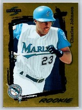 1995 Score Charles Johnson Rookie Gold Rush Parallel Florida Marlins RC #575