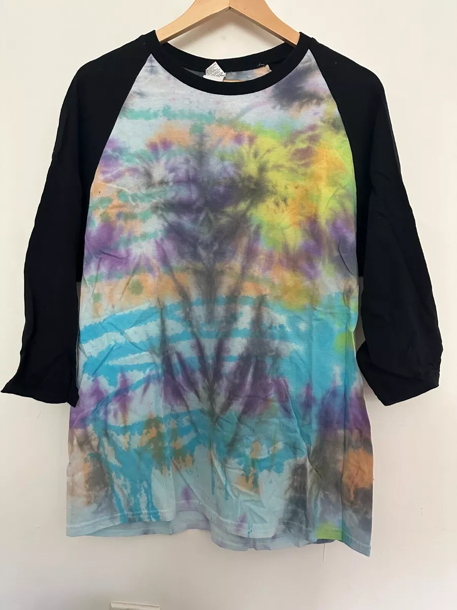 Tie dye cheap baseball shirt