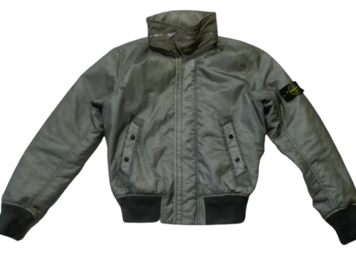 Stone Island Men's Green Hooded Jacket 