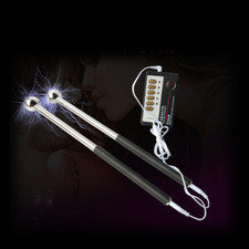 Electro E-Stim Stainless steel Metal Hook Pulse Plug Estim Stretching Dilator