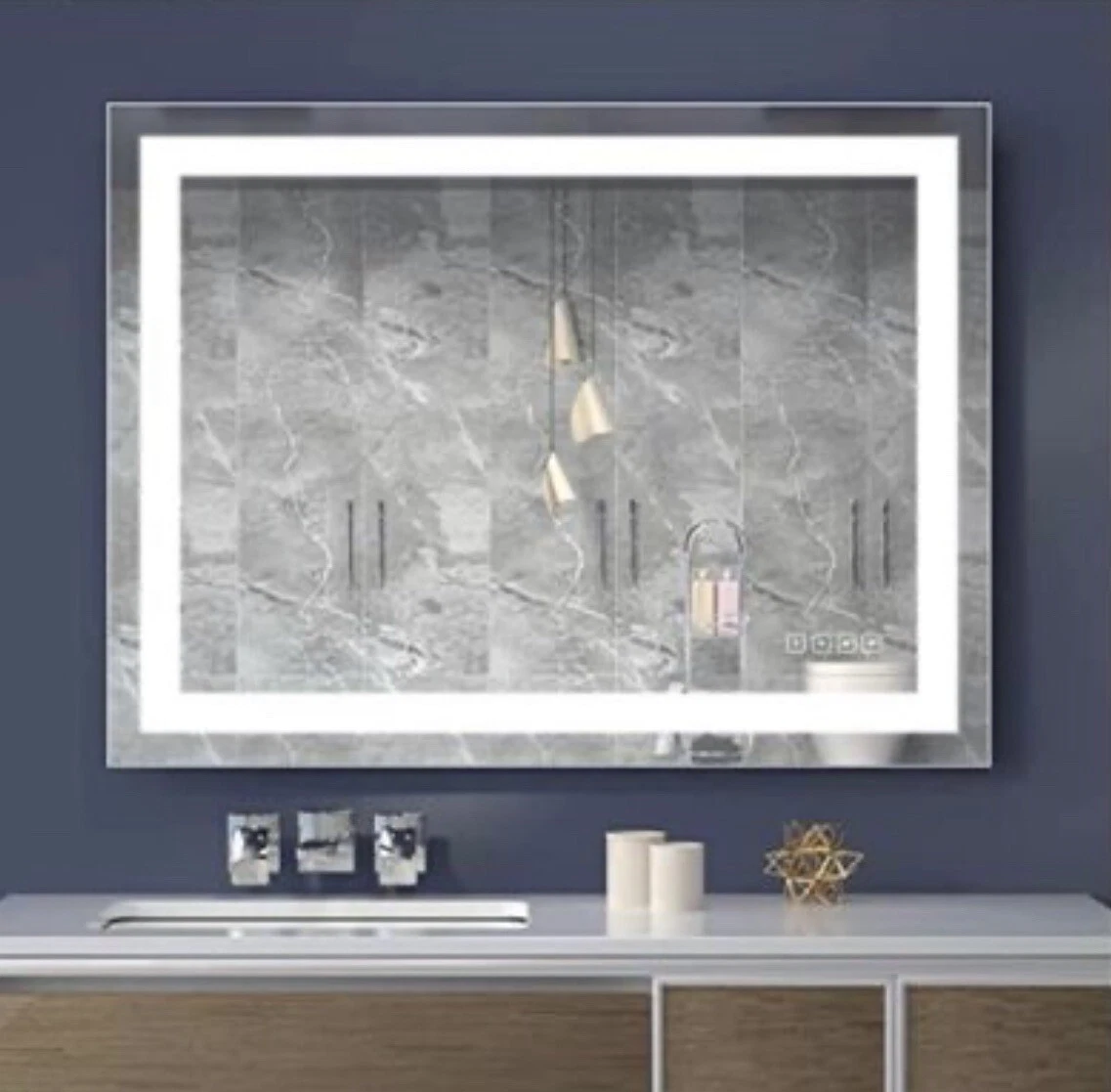 Hauschen Led Lighted Bathroom Mirror Shelly Lighting