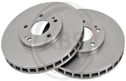 2x Original A.B.S. Brake Disc 16480 for Mitsubishi