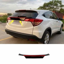 BLACK+RED Style Middle Rear Trunk Spoiler Wing Flap Fit For Honda HR-V 2016-2022