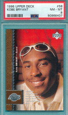 HIGH-END PSA 8 KOBE ROOKIE 1996 UPPER DECK RC-58 BRYANT GRADED 