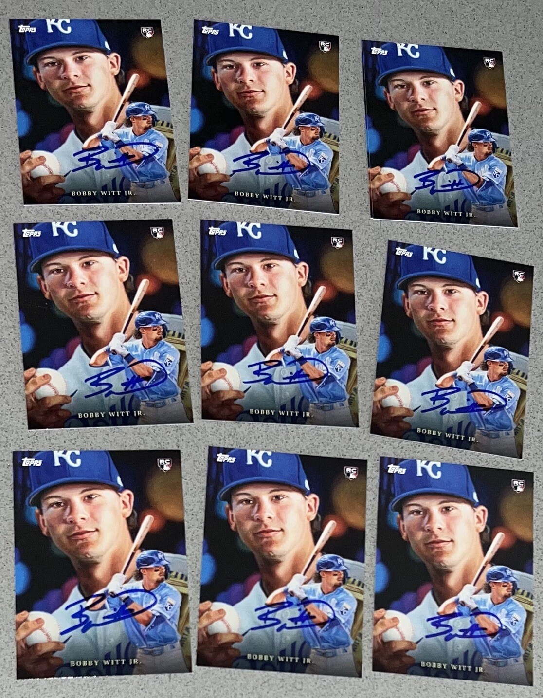 2022 Topps Game Within the Game Bobby Witt Jr. Signed Rookie Card Auto RC #6 MLB