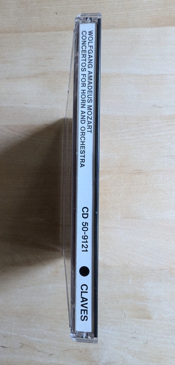 BRUNO SCHNEIDER MOZART: HORN CONCERTOS NEW CD Claves Swiss Import