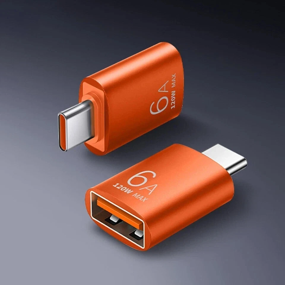 120W 6A USB OTG Adapter USB 3.0 A Female to Type C Male Converter Fast Charger - Image 3 of 4