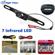 HD Car Rear View Backup Camera License Plate Waterproof Night Vision Wide Angle