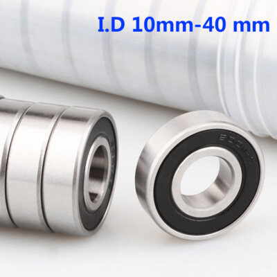BORDSTRACT R4A-2RS Deep Groove Ball Bearings - 10pcs, 1/4" X 3/4" X 9/32", Double Rubber Sealed - View #9