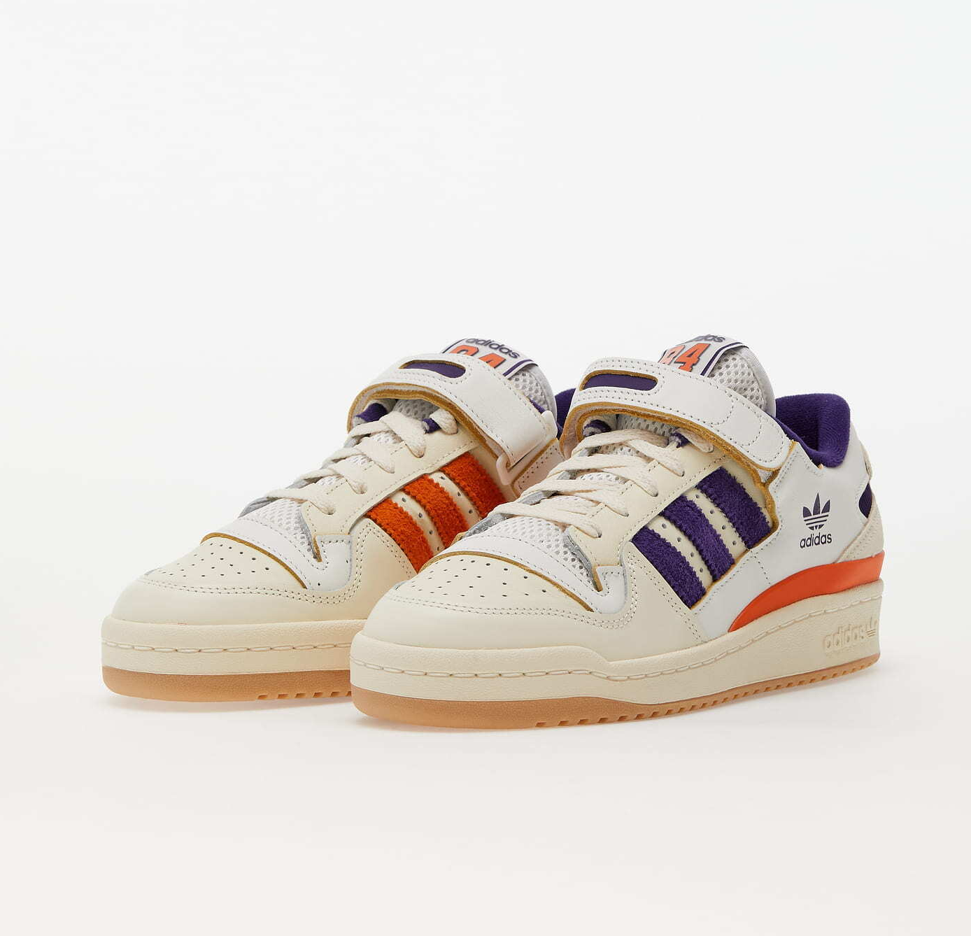 Adidas Originals Forum 84 Low Suns GX9049 White Purple Orange Shoes  Sneakers | eBay