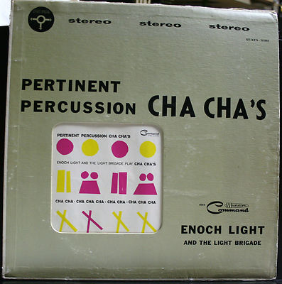 VINYL RECORD PERTINENT PERCUSSION CHA CHAS ENOCH LIGHT BRIGADE ST