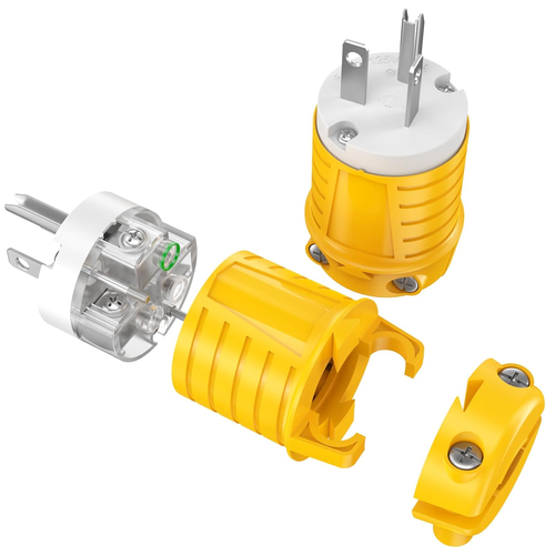 20 Amp 110V Plugs Male Electrical Plugs Drop Cord Extension Cord Ends Replacemen - Picture 4 of 12