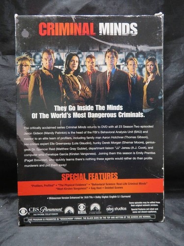 DVD Criminal Minds The Second Season - Picture 3 of 3