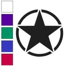 Army Star, Vinyl Decal Sticker, Multiple Colors Sizes 69
