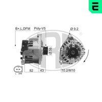 ERA Lichtmaschine Generator 90A 14V FüR Audi A4 1.6 1.8 2.4 2.8 Quattro 2.0