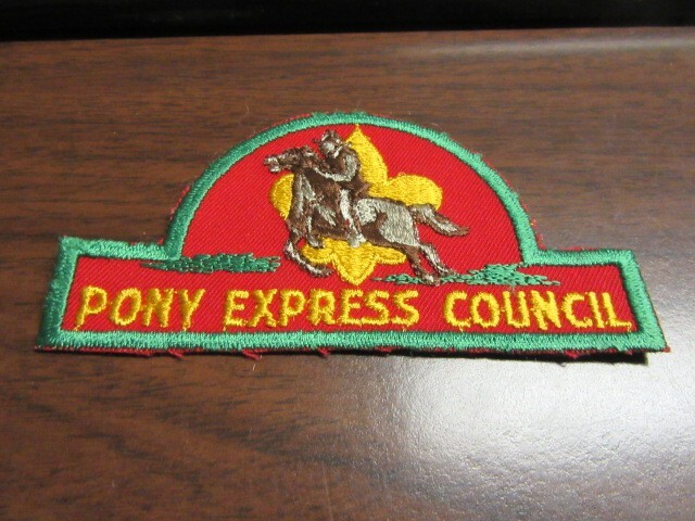 Pony Express Council cappello a forma di consiglio patch RCP