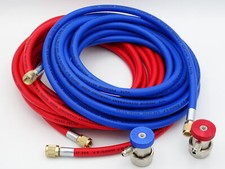 Serviceschlauchsatz F&uuml;llschlauch 6m Adapter HD ND f&uuml;r Klimaserviceger&auml;te R134a