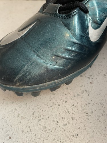 Nike Superbad Pro Lunarlon Football Cleats Black Green Size 14.5 Shoes - Picture 4 of 10