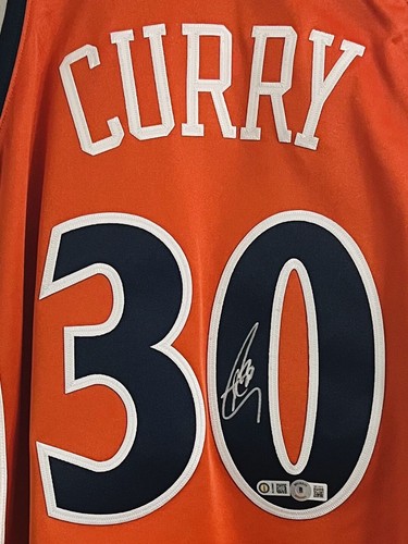 WARRIORS STEPHEN CURRY AUTOGRAPHED AUTHENTIC M&N 2009-10 JERSEY 44 (L) BAS USASM - Picture 3 of 11