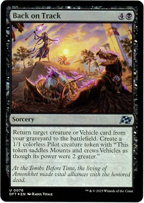 Back on Track (Foil) - Aetherdrift - MTG - NM/M - SHIPS NOW