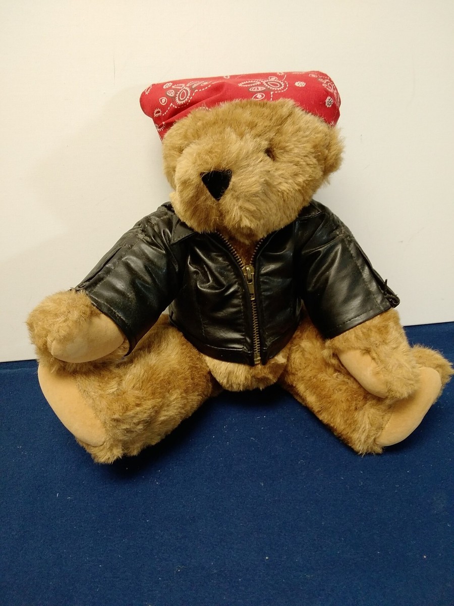 Authentic Vermont Handmade Teddy Bear Honey Brown with Black
