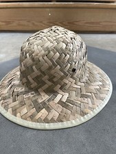 Kids Jungle Safari Sun Hat Pith Helmet Grass Woven Straw
