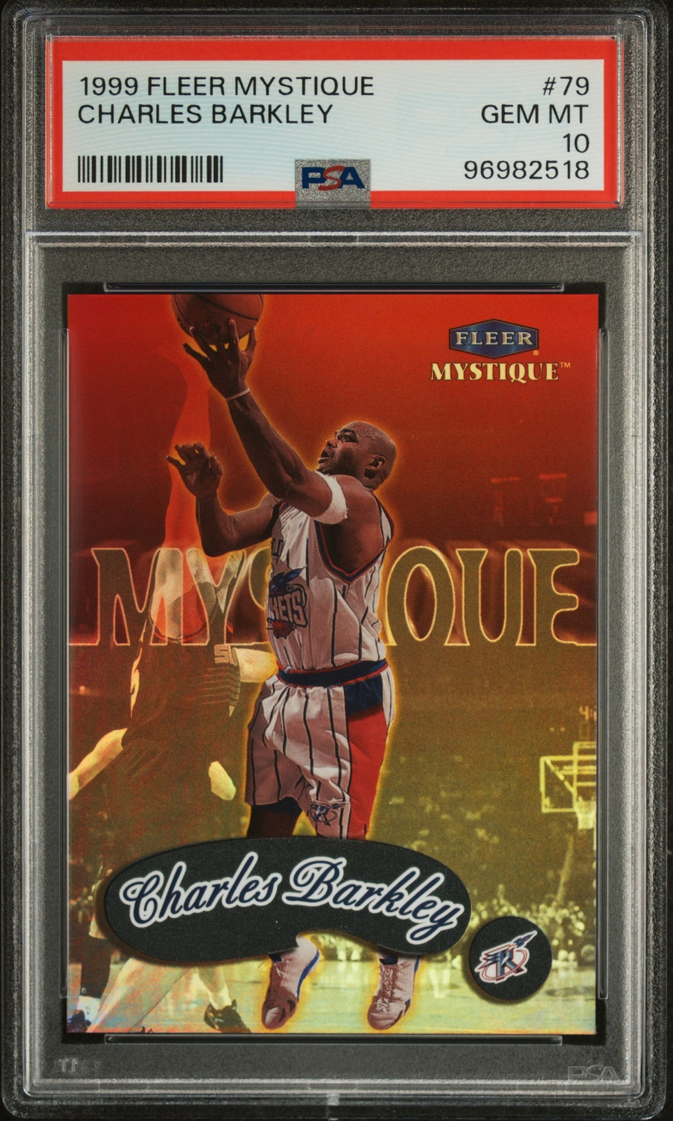 1999 FLEER MYSTIQUE #79 CHARLES BARKLEY PSA 10