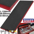 Sealey Easy Peel Shadow Foam Red Black 1200 x 550 x 50mm Tool Box Tray Insert