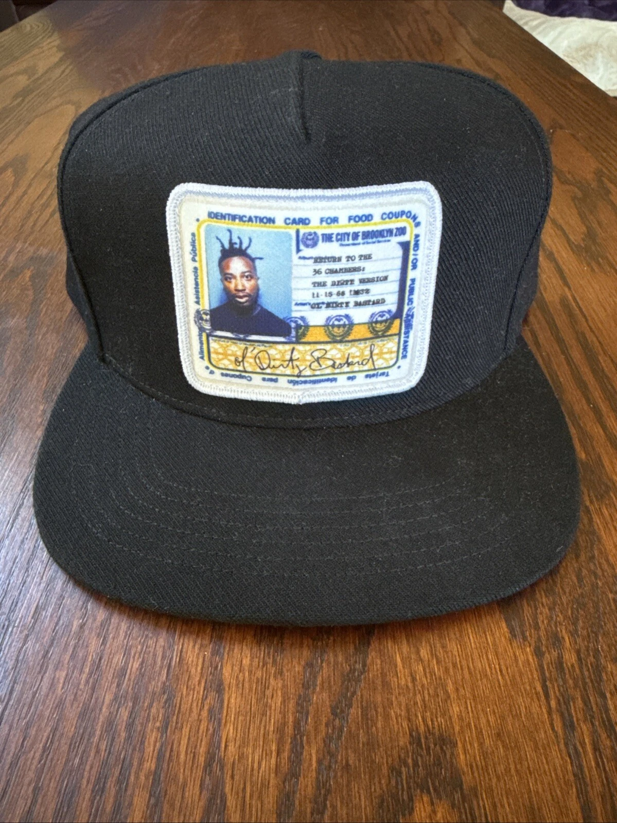 Chapeau Supreme Ol' Dirty Bastard 5 panneaux Deadstock ODB Wu tang 36 chambres