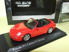 PORSCHE 911 CARRERA S CABRIOLET 997 2005 Rouge MINICHAMPS 1:43