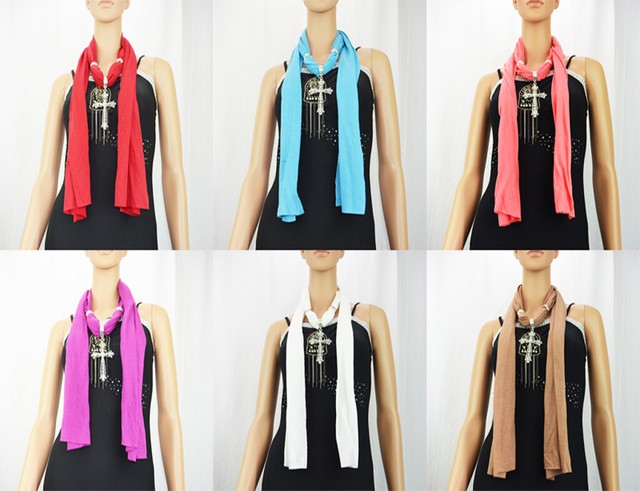 Fashion Women Jewelry Scarf Decoration  Pendant Necklace