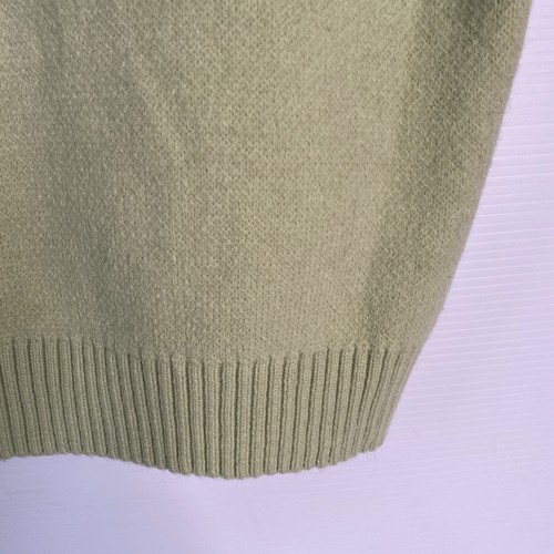 Princess Polly Vest Women S/M Green Pink Knitted Wool Blend Oversized Preppy - Picture 18 of 19