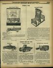 1923 Paper Ad Structo Toy Truck Whippet Tank Caterpillar Tractor Hill Climbing