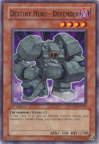 Yugioh - Destiny Hero Cards - Dunker Dasher Malicious Master