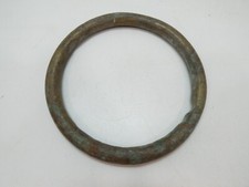 7+1/8 x 5/8 INCH BRONZE RING PURSE SEINE GUIDE SAIL BOAT HARDWARE (H3C452C)