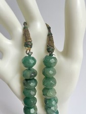 COLLANA ETNICA IN AUTENTICO SMERALDO MASSIVO (RADICE DI SMERALDO)