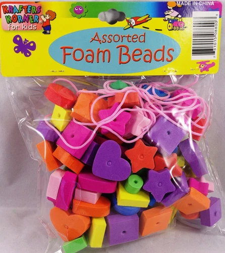 Kids Crafts – Kid’s Assorted Foam Bead Kits (2) – 1 LOW Price!