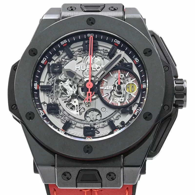 Hublot — Hublot 401.CX.0123.VR Ceramic Leather 45mm Automatic with Papers #CSW050