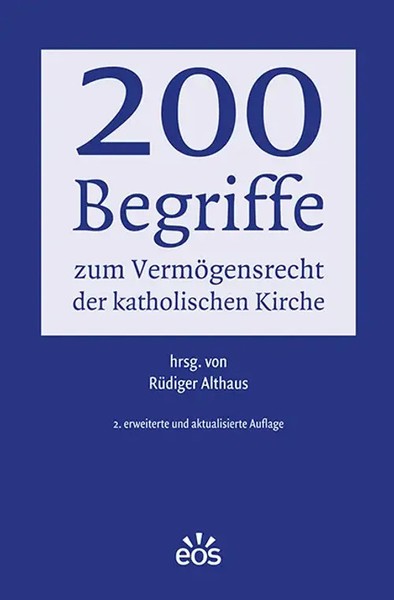 200 Begriffe Zum VermöGensrecht Der Katholischen Kirche | RüDiger Althaus | Buch-image