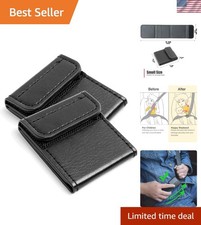 Leather Shoulder Strap Adjuster - Neck Relief Pad for Travel Comfort